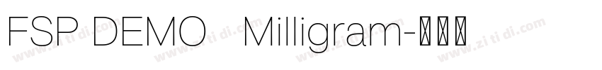 FSP DEMO   Milligram字体转换